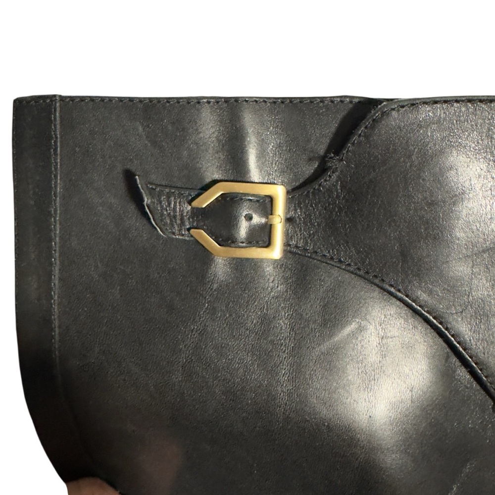Cole Haan Harrington Black Riding Boots - Picture 4 of 9
